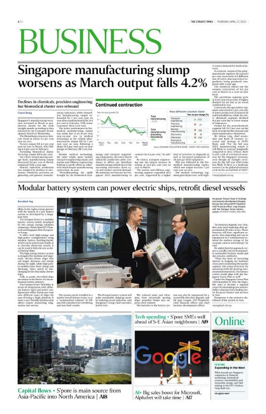 The Straits Times maritime feature